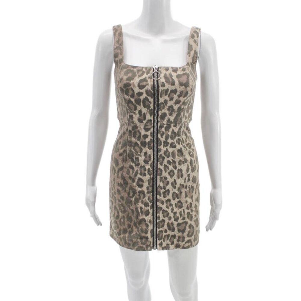 Nicholas Womens Animal Print Sleeveless Mini Dress Multi Size 2